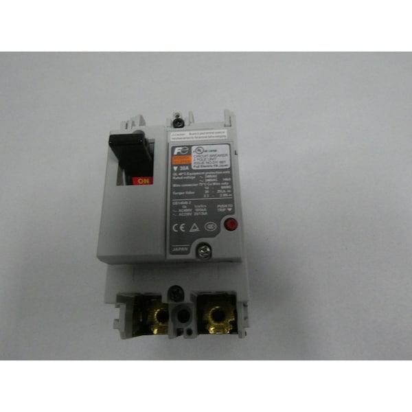 Fuji Electric Miniature Circuit Breaker, 30A, 2 Pole, 240V AC - BW50RAGU-2P-30A