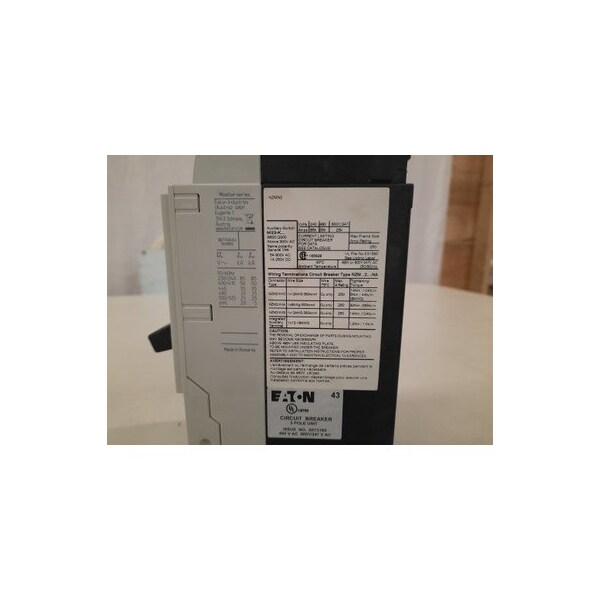 Eaton Molded Case Breakers MCCBs NZMN2 3P 100A 600V 50/60Hz 3Ph - NZMN2-VE100-BT-NA