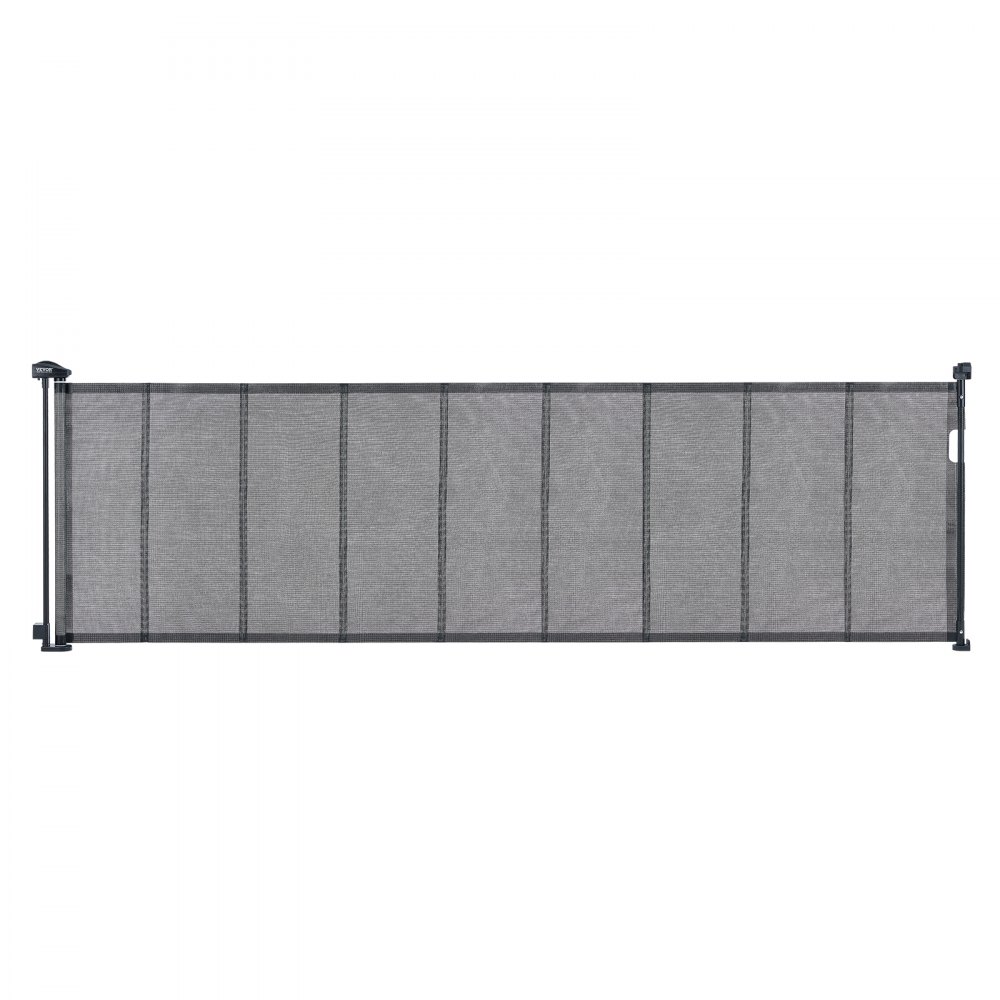 VEVOR Retractable Baby Gate, 34.2" Tall Mesh Baby Gate, Extends up to 116.1" Wide Retractable Gate for Kids or Pets, Retractable Dog Gates for Indoor Stairs, Doorways, Hallways, Playrooms, Black - WZSSMHS110INNXTGJV0