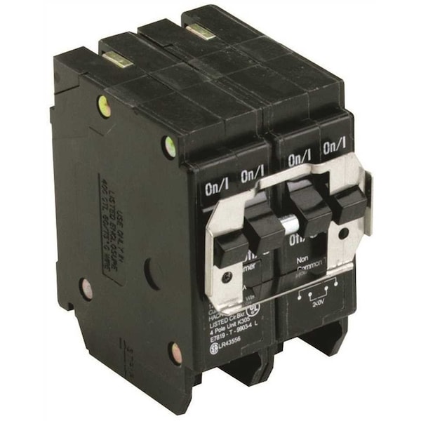 Eaton Circuit Breaker, BR Series, 30/50A, 4 Pole, 120/240V AC, 10kA - BQC230250