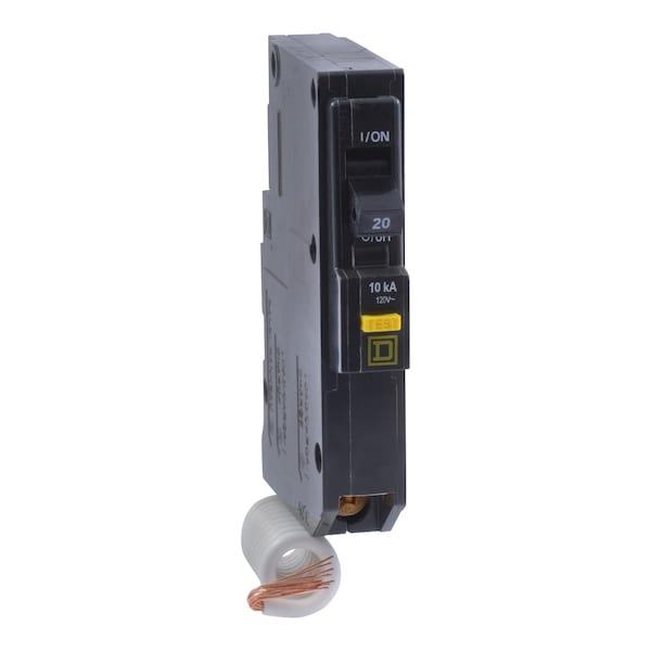 Square D Miniature Circuit Breaker, QO Series, 30A, 1 Pole, 120V AC, 22kA at 120V AC, A Curve - QO130VHGFI