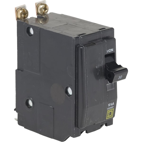 Square D Miniature Circuit Breaker, QOB Series, 30A, 2 Pole, 120/240V AC, 10kA at 120/240V AC - QOB2305237
