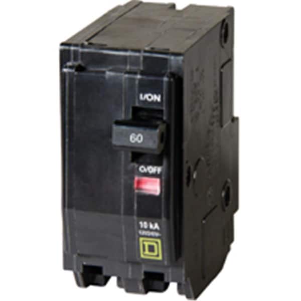 Maxpower Circuit Breaker, QO Series, 60A, 2 Pole, 120/240V AC, 10kA at 120/240V AC - MA956799