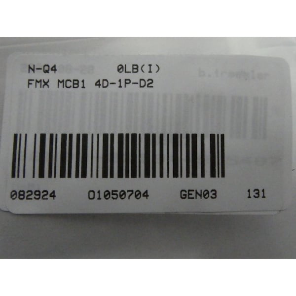 Fmx 1P 2A AMP 277V-AC MINIATURE CIRCUIT BREAKER - MCB1 4D-1P-D2