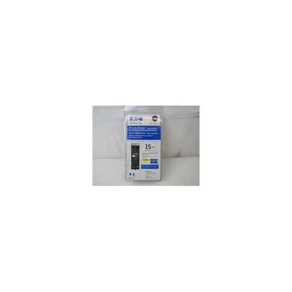 Eaton BR ARC FAULT / GROUND FAULT CIRCUIT BREAKER, ALL-IN-ONE, 15A, 10 KAIC , SI - BRP115A1CS