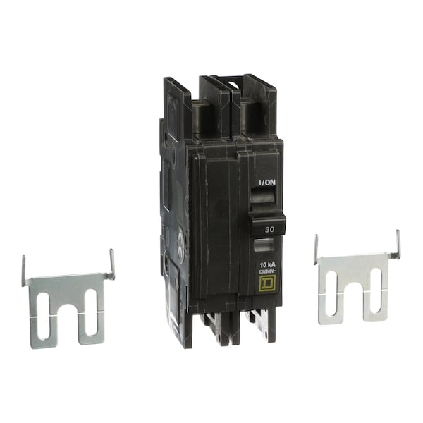 Square D Miniature Circuit Breaker, QOU Series, 30A, 2 Pole, 120/240V AC, 10kA at 120/240V AC - QOUR230