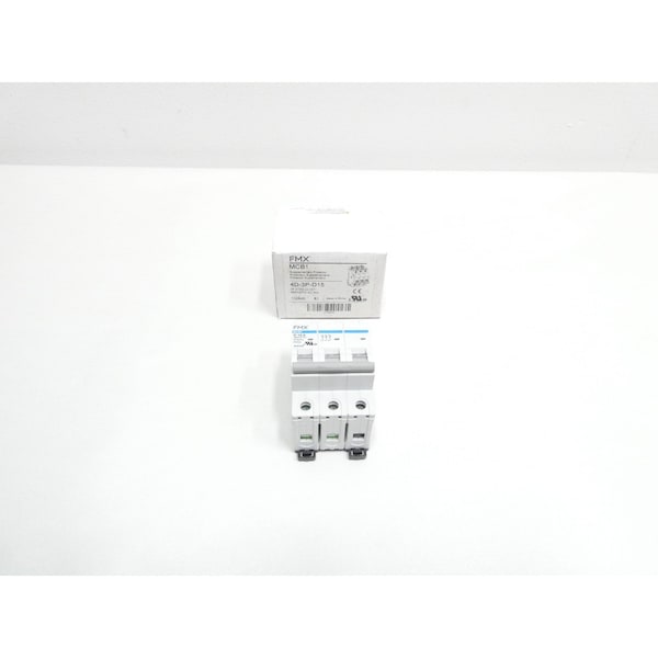 Fmx 3P 15A AMP 480V-AC MINIATURE CIRCUIT BREAKER - MCB1 4D-3P-D15