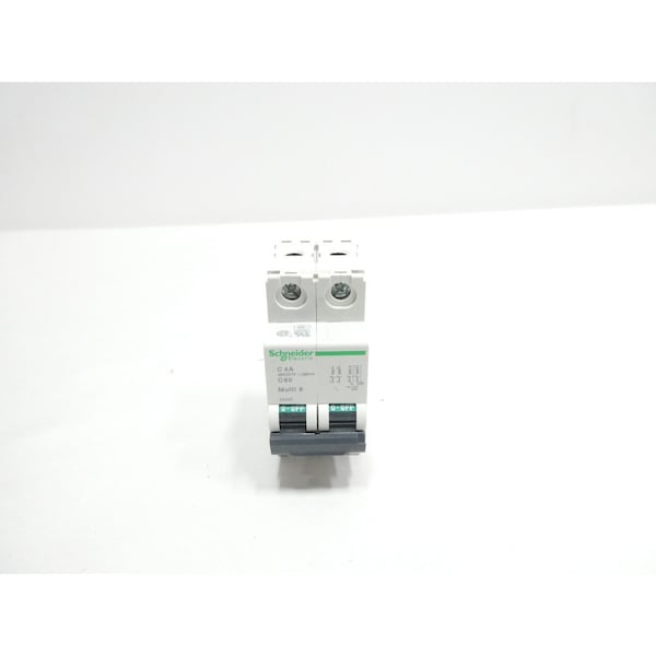 Schneider Electric Miniature Circuit Breaker, C60 Series, 4A, 2 Pole, 277/480V AC, 20kA at 240V AC, C Curve - 24445
