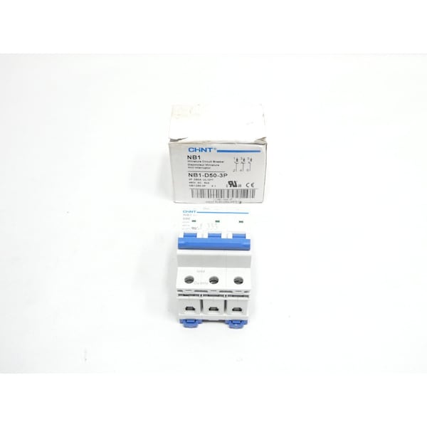 Chint 3P 50A AMP 480V-AC MINIATURE CIRCUIT BREAKER - NB1-D50-3P