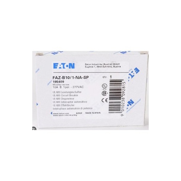 Eaton Other Circuit Breakers - FAZ-B7/1-NA-SP