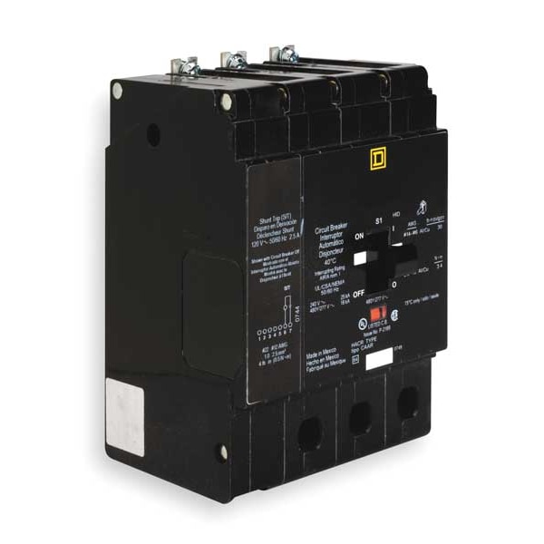 Square D Miniature Circuit Breaker, EDB Series, 50A, 3 Pole, 277/480V AC, 25kA at 120V AC - EDB34050SA