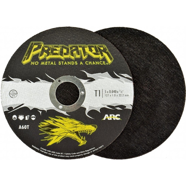 Disco de corte para abrasivos Arc 5 x .04 x 7/8 A60T Tipo 1 - 905047805