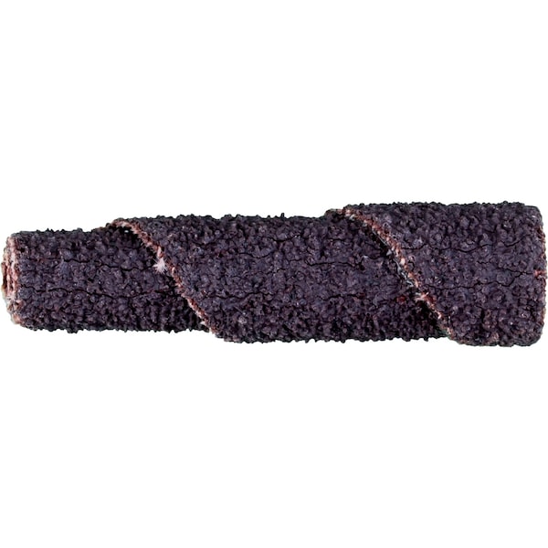 Rollo de cartucho Pferd de 3/8" x 1-1/2", 1/8" de mango - Cono completo, Óxido de aluminio 60 grano - 41807