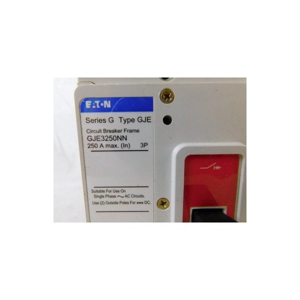 Eaton Molded Case Breakers MCCBs GJE 3P 250A 690V 50/60Hz 3Ph G Frame - GJE3250AAM