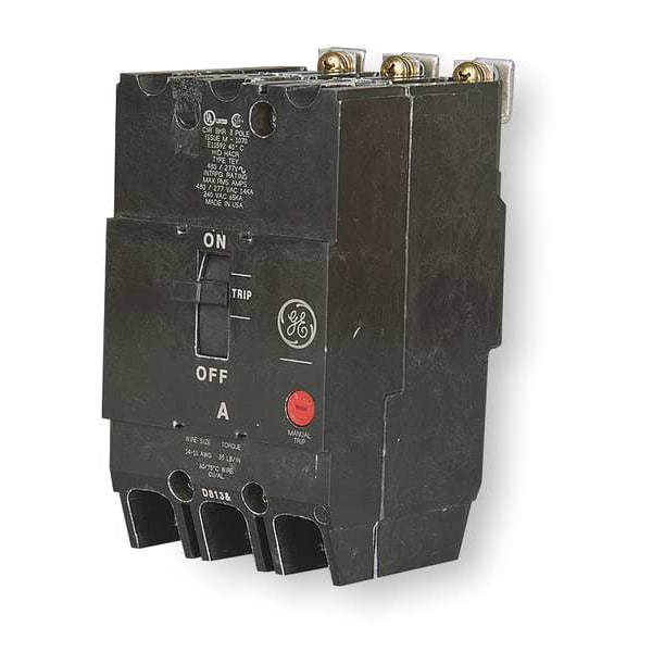 Ge Molded Case Circuit Breaker, TEY Series, 30A, 3 Pole, 277/480V AC, 14kA at 277/480V AC - TEY330