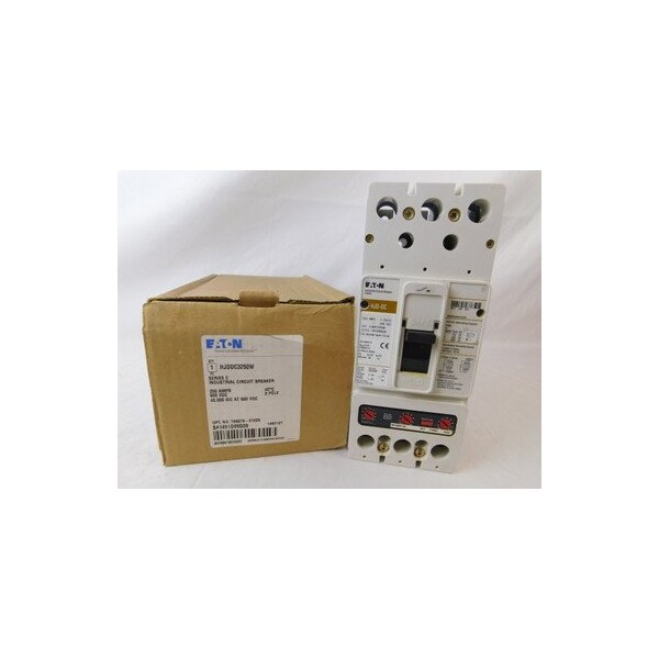 Eaton SERIES C-J FRAME CIRCUIT BREAKER, 250A, J-FRAME, THREE-POLE, WITHOUT TERMINALS,  - HJDDC3250W