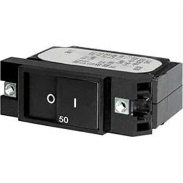 Livewire Blue Sea Single Pole Small Case Flat Rocker Circuit Breaker - 40 Amp - LI761583