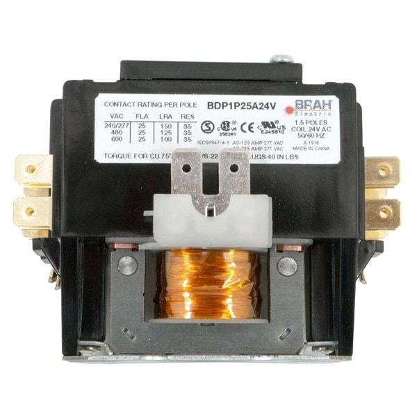 Connecticut Electric Circuit Breaker, Definite Purpose Contactor Series, 20A, 2 Pole, 24V AC - BEBDP2P20A24V