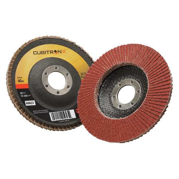 Disco de Aletas 3M Cubitron, T29, 4-1/2 pulg. x 7/8 pulg., 40 - 7000148187