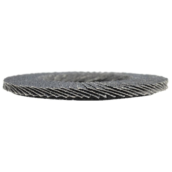 Weiler 4-1/2" Disco de Aletas Abrasivas Tiger Paw, Plano (TY27), 40Z, 7/8" - 51108