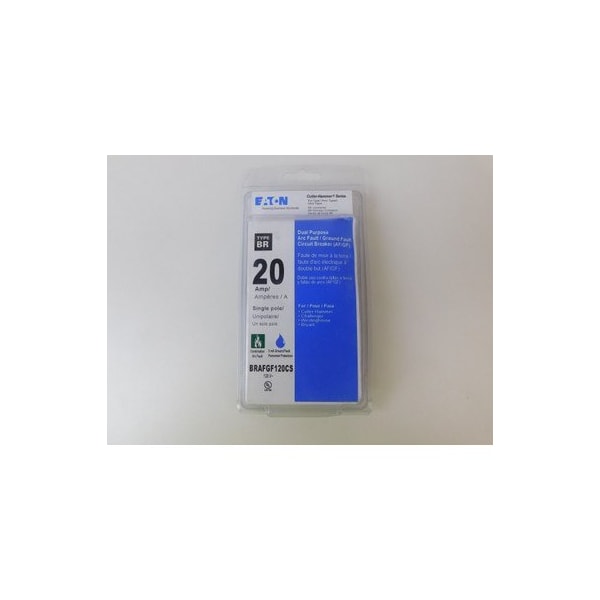 Eaton Arc Fault / Ground Fault Circuit Breakers, 20 A, 10 - BRAFGF120CS