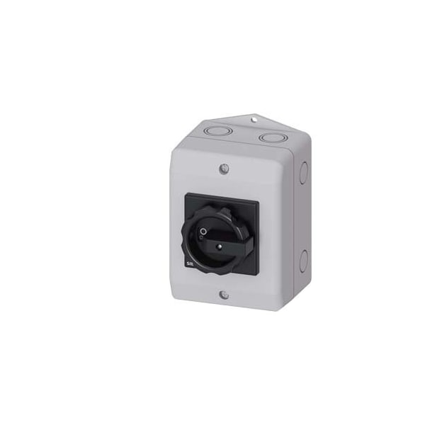Siemens 30A 3P ENCL T4X SW W/SCR CVR, BLK H, 2NO - 3LD2264-1TS51-0US2