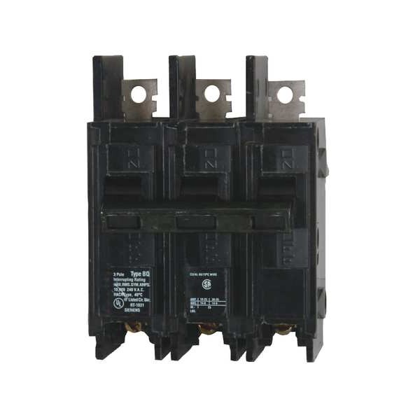 Siemens Miniature Circuit Breaker, BQH Series, 40A, 3 Pole, 240V AC, 22kA at 240V AC - BQ3B040H