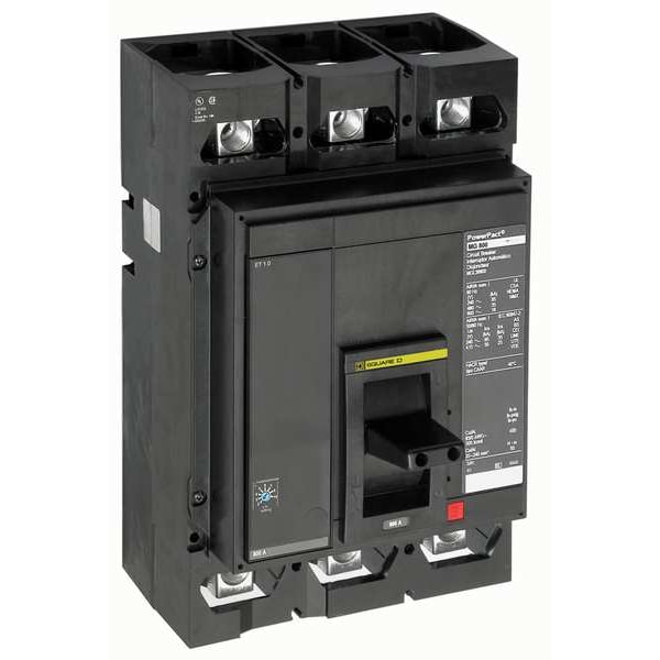 Square D Molded Case Circuit Breaker, MJL Series, 600A, 2 Pole, 600V AC, 100kA at 240V AC - MJL26600