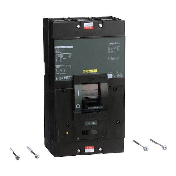 Square D Molded Case Circuit Breaker, LHL Series, 300A, 3 Pole, 600V AC, 65kA at 240V AC - LHL36300