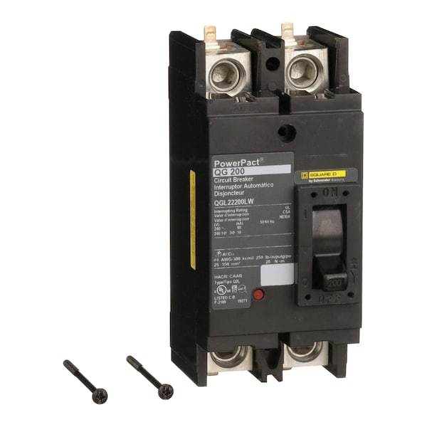 Square D Molded Case Circuit Breaker, QDP Series, 70A, 3 Pole, 240V AC, 25kA at 240V AC - QDP32070TM