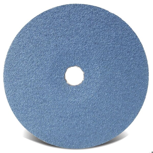 Disco abrasivo recubierto de alto rendimiento Cgw Abrasives, 7 pulgadas de diámetro, agujero central de 7/8 pulgadas, 80 granos, grado fino, Z - 48126.