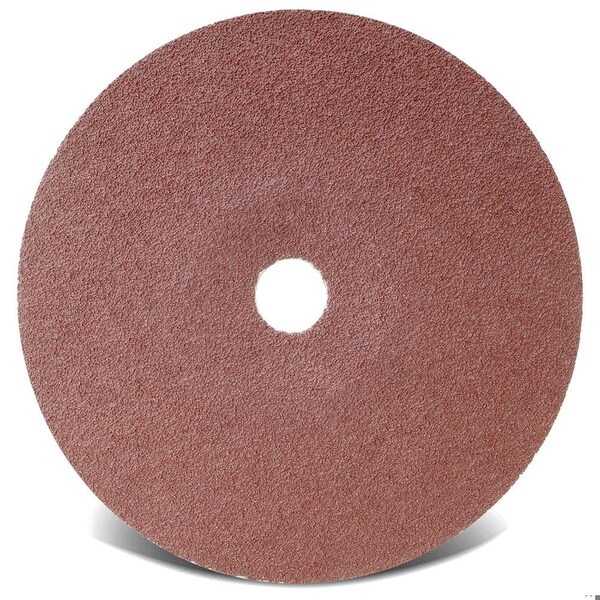 Disco abrasivo recubierto estándar Cgw Abrasives, 5 pulgadas de diámetro, agujero central de 7/8 pulgadas, grano 24, grado grueso, óxido de aluminio A - 48021.