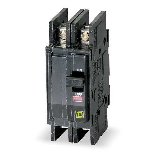 Square D Miniature Circuit Breaker, QOU Series, 50A, 2 Pole, 120/240V AC, 22kA at 120/240V AC - QOU250VH