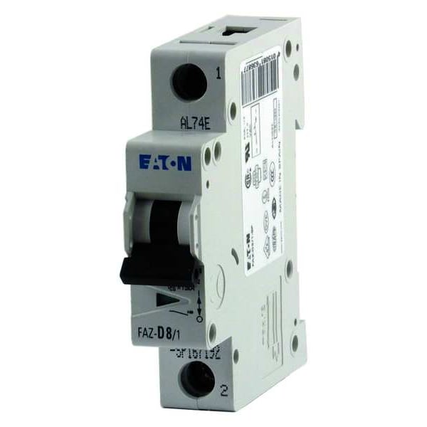 Eaton Circuit Breaker, FAZ Series, 25A, 1 Pole, 277/480V AC, 15kA at 240/415V AC, D Curve - FAZ-D25/1-SP
