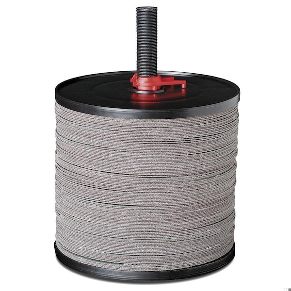 Disco abrasivo recubierto estándar Cgw con husillo, 5 pulgadas de diámetro, agujero central de 7/8 pulgadas, grano 50, grado medio, Zir - 48535.