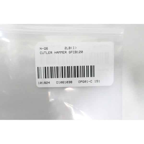 Eaton Cutler-Hammer GROUND FAULT CIRCUIT INTERRUPTER 20A AMP 120V-AC MINIATURE CIRCUIT BREAKER - GFCB120