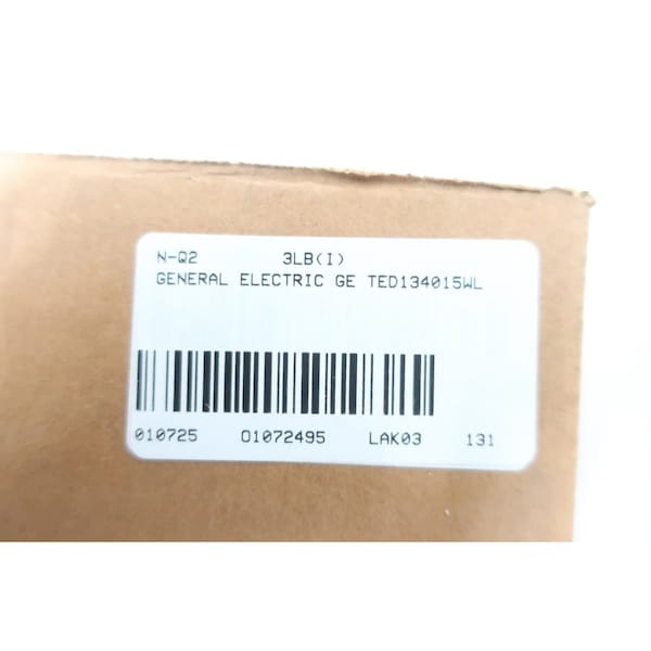 Ge 3P 15A AMP 480V-AC 250V-DC MOLDED CASE CIRCUIT BREAKER - TED134015WL