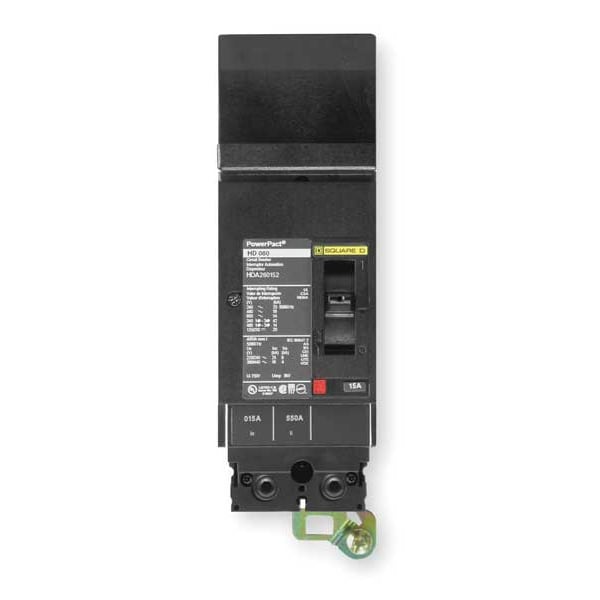 Square D Molded Case Circuit Breaker, HGA Series, 40A, 2 Pole, 600V AC, 65kA at 240V AC - HGA260402