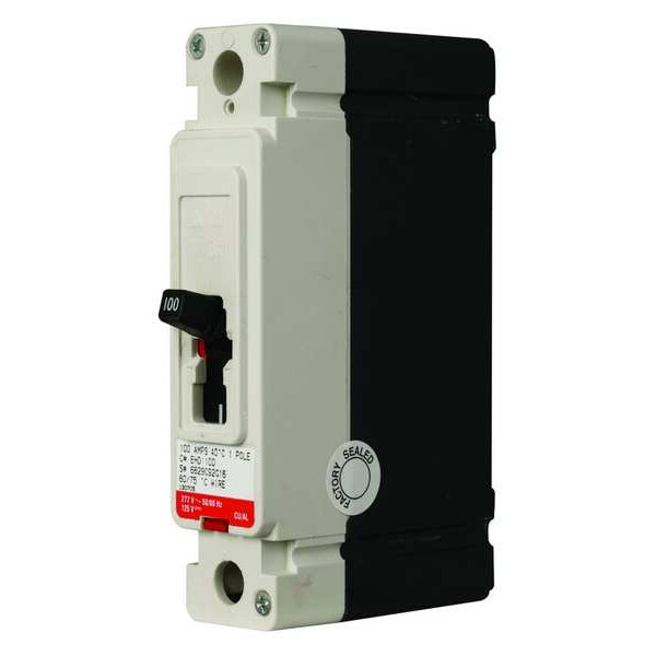 Eaton Molded Case Circuit Breaker, EHD Series, 20A, 1 Pole, 277V AC, 18kA at 240V AC - EHD1020