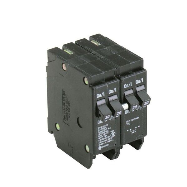 Eaton Cutler-Hammer Circuit Breaker, BQ Series, 20A, 4 Pole, 120/240V AC, 10kA - BQ220220