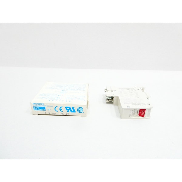Mitsubishi Circuit Breaker, 15A, 1 Pole, 250V AC - CP30-BA