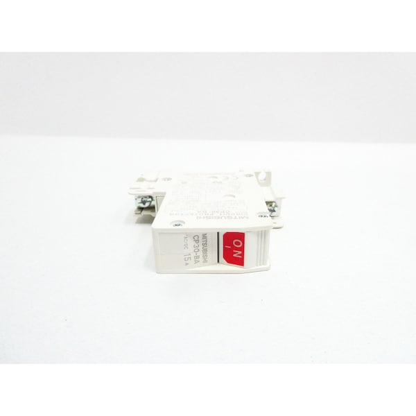 Mitsubishi Circuit Breaker, 15A, 1 Pole, 250V AC - CP30-BA