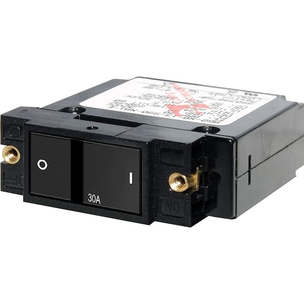 Blue Sea Systems Circuit Breaker, A Series, 30A, 1 Pole, 240V AC, 5kA at 32V DC - 7406