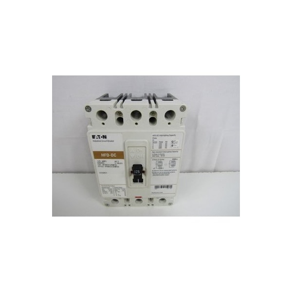 Eaton SERIES C DC/PVGARD COMPLETE MOLDED CASE CIRCUIT BREAKER, F-FRAME, HFD, COM - HFDDC3125WF01