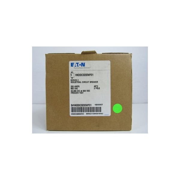 Eaton SERIES C DC/PVGARD COMPLETE MOLDED CASE CIRCUIT BREAKER, K-FRAME, HKD, COM - HKDDC3200WF01