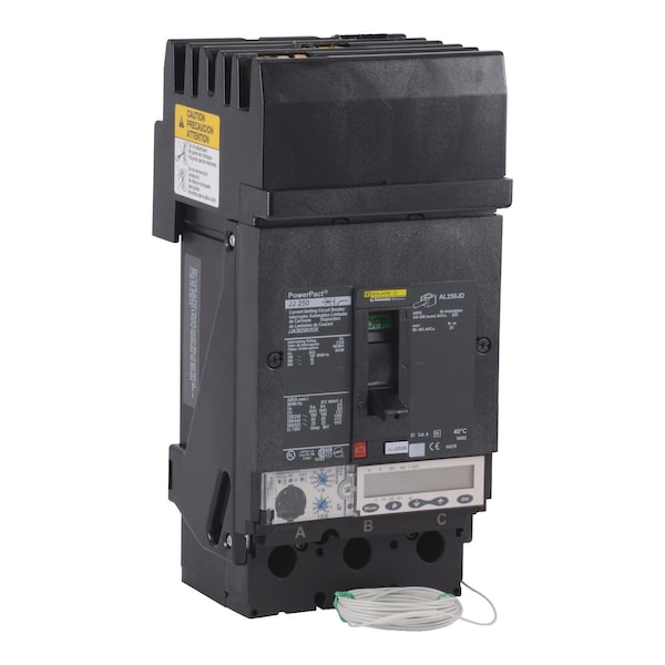 Schneider Electric Molded Case Circuit Breaker, JJA Series, 250A, 3 Pole, 600V AC, 100kA at 240V AC - JJA36250U53X