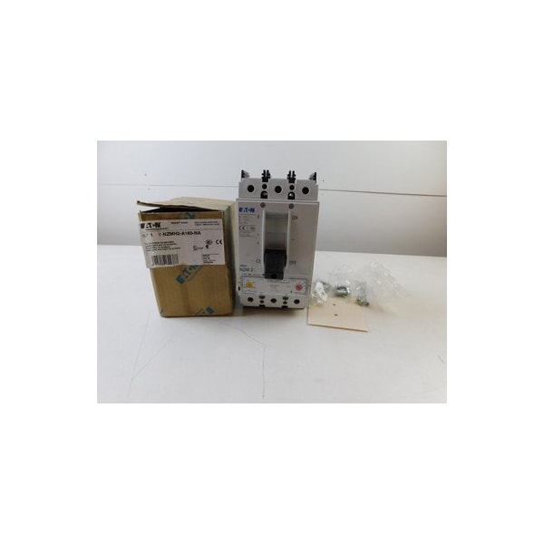 Eaton Molded Case Breakers MCCBs NZMH2 3P 160A 690V 50/60Hz 3Ph Rocker Lever - NZMH2-A160-NA