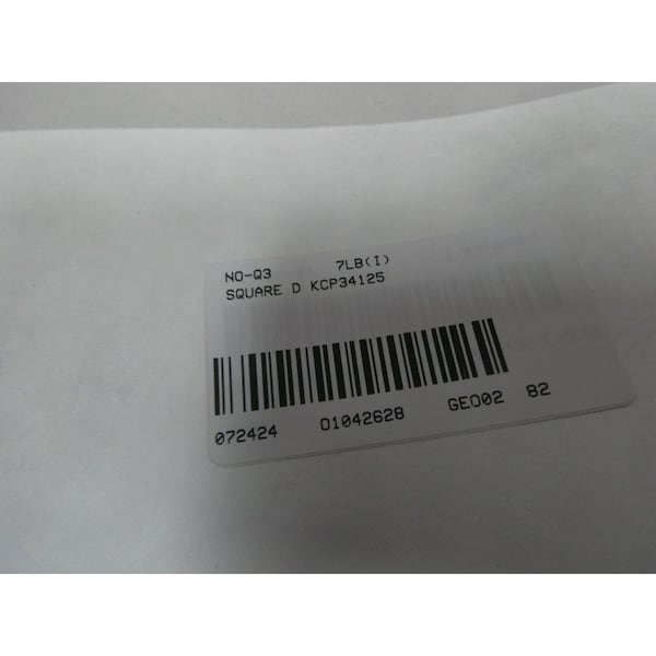 Square D 3P 125A AMP 480V-AC MOLDED CASE CIRCUIT BREAKER - KCP34125