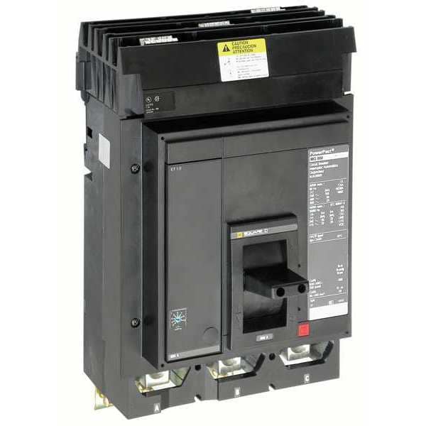 Square D Molded Case Circuit Breaker, MJA Series, 400A, 3 Pole, 600V AC, 100kA at 240V AC - MJA36400