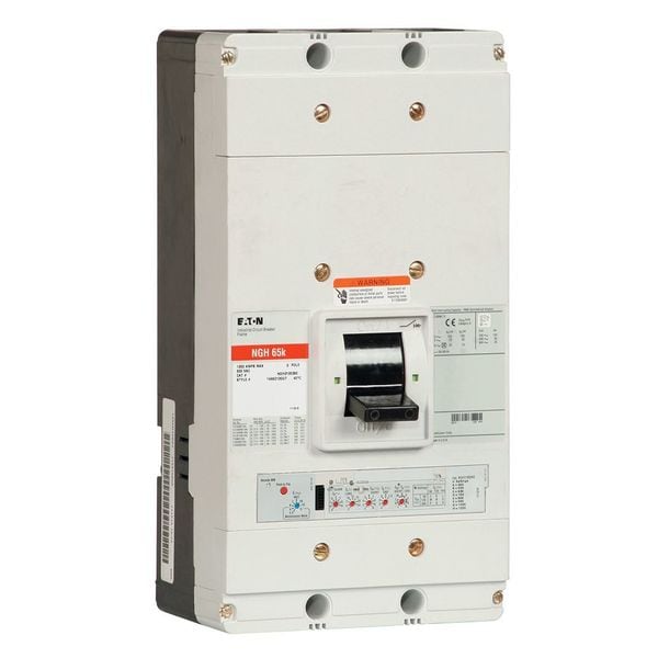 Eaton Molded Case Circuit Breaker, NG Series, 1,200A, 3 Pole, 600V AC, 65kA at 480V AC - NGH312036E